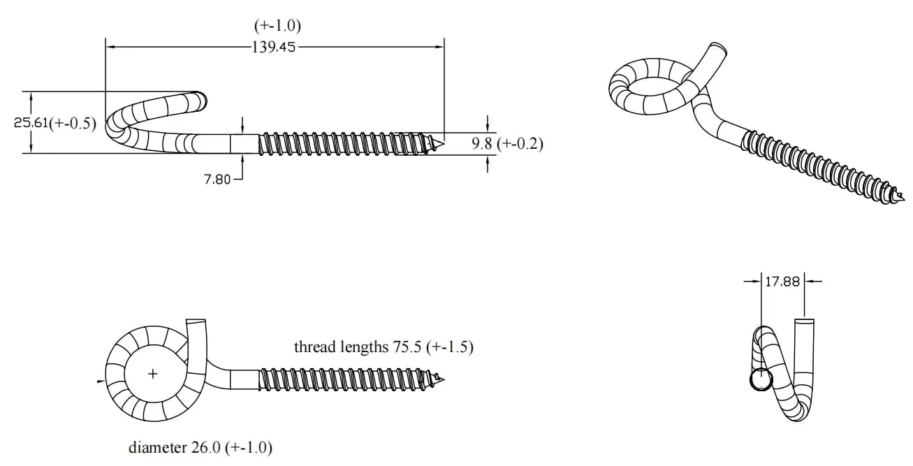 Pigtail Screw