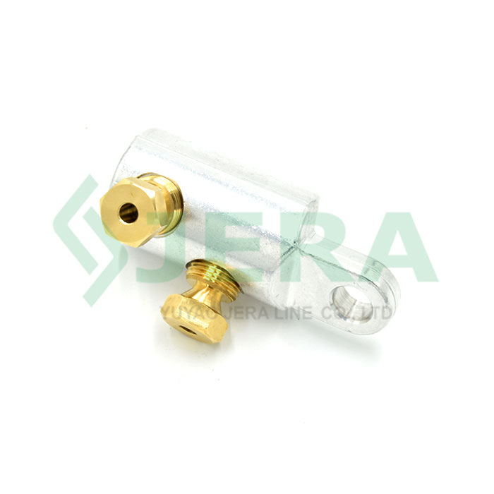 Mechanical shear off brass bolt connector CLBVyT-O-2H-240-300